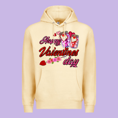 Happy Valentines Day Premium Hoodie Designed By Adodesignshop