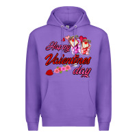 Purple happy valentines day Premium Hoodie - AdoDesignShop