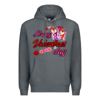 Rock happy valentines day Premium Hoodie - AdoDesignShop