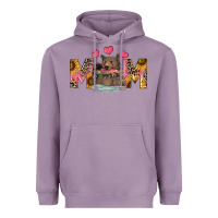 Lavender Mom Bear With Sunflowers Heavyweight Hoodie - RanaPortraitStore