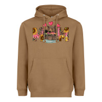 Toasted Coconut Mom Bear With Sunflowers Heavyweight Hoodie - RanaPortraitStore