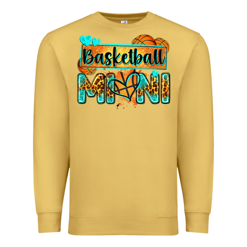Basketball Mini With Leopard Premium Sweatshirt by Zillion Design Studio | Teevron