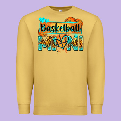 Basketball Mini With Leopard Premium Sweatshirt Designed By Zillion Design Studio