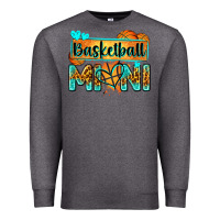 Charcoal Heather basketball mini with leopard Premium Sweatshirt - Zillion Design Studio
