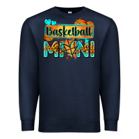 Navy basketball mini with leopard Premium Sweatshirt - Zillion Design Studio