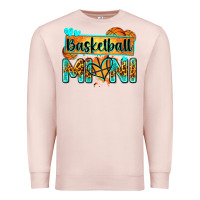 Pale Pink basketball mini with leopard Premium Sweatshirt - Zillion Design Studio