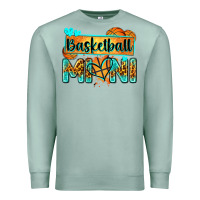 Seafoam basketball mini with leopard Premium Sweatshirt - Zillion Design Studio