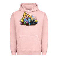 Pigment Salmon easter excavator gnome egg leopard Urban Hoodie - Artiststas