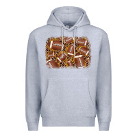 Heather Grey american football background Premium Hoodie - JahusDesignShop