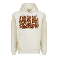 Oatmeal Heather american football background Premium Hoodie - JahusDesignShop
