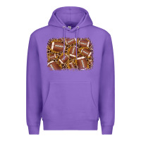 Purple american football background Premium Hoodie - JahusDesignShop
