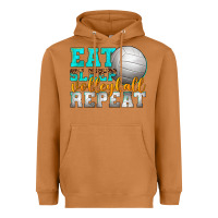Meerkat eat sleep volleyball repeat Heavyweight Hoodie - texasbilliewilder