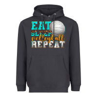 Smoke eat sleep volleyball repeat Heavyweight Hoodie - texasbilliewilder