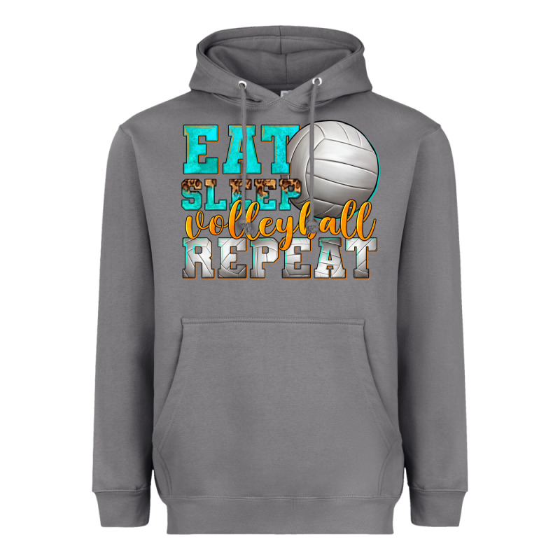Eat Sleep Volleyball Repeat Heavyweight Hoodie by texasbilliewilder | Teevron