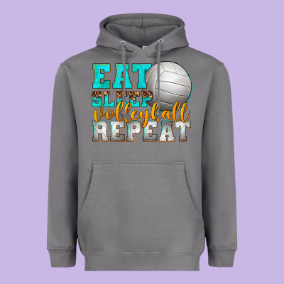 Heavyweight Hoodie eat sleep volleyball repeat