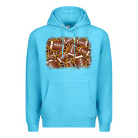 Ocean Blue american football background Premium Hoodie - JahusDesignShop