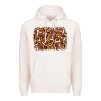 Pale Pink american football background Premium Hoodie - JahusDesignShop