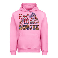Fuchsia Pink red white boujee Urban Hoodie - Artiststas
