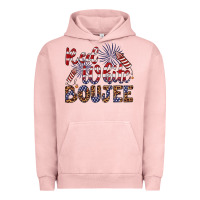 Pigment Salmon red white boujee Urban Hoodie - Artiststas