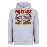 Heather Grey fancy like the race track on a date night Heavyweight Hoodie - texasbilliewilder