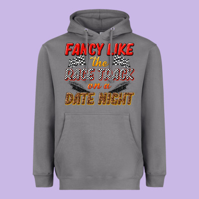 Heavyweight Hoodie fancy like the race track on a date night