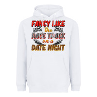 White fancy like the race track on a date night Heavyweight Hoodie - texasbilliewilder