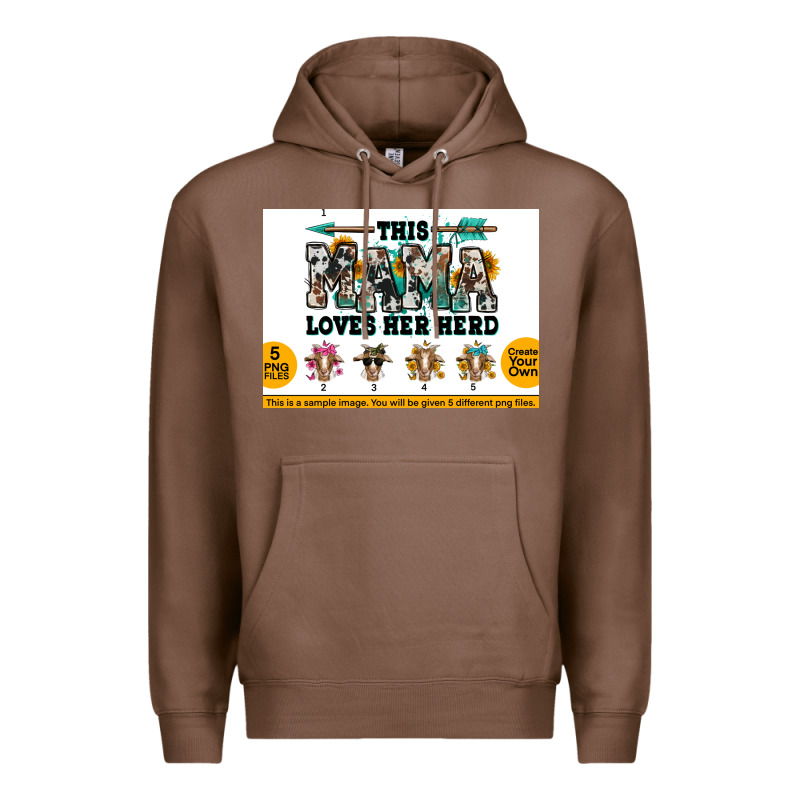 This Mama  Loves Her Herd Goats Premium Hoodie by Jasminsmagicworld | Teevron