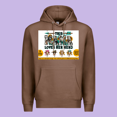 This Mama  Loves Her Herd Goats Premium Hoodie Designed By Jasminsmagicworld