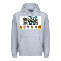 Heather Grey This mama  loves her herd goats Premium Hoodie - Jasminsmagicworld