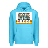 Ocean Blue This mama  loves her herd goats Premium Hoodie - Jasminsmagicworld