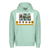 Seafoam This mama  loves her herd goats Premium Hoodie - Jasminsmagicworld
