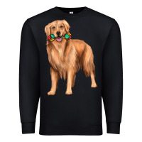 Black golden retriever with toys Premium Sweatshirt - texasbilliewilder