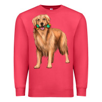 Cardinal golden retriever with toys Premium Sweatshirt - texasbilliewilder