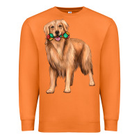Carrot golden retriever with toys Premium Sweatshirt - texasbilliewilder