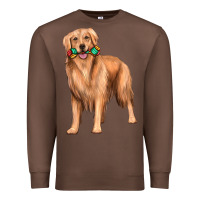 Chestnut golden retriever with toys Premium Sweatshirt - texasbilliewilder