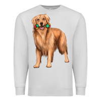 Dove Grey golden retriever with toys Premium Sweatshirt - texasbilliewilder