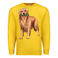 Lemon golden retriever with toys Premium Sweatshirt - texasbilliewilder