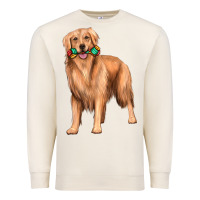 Sandshell golden retriever with toys Premium Sweatshirt - texasbilliewilder