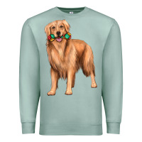 Seafoam golden retriever with toys Premium Sweatshirt - texasbilliewilder