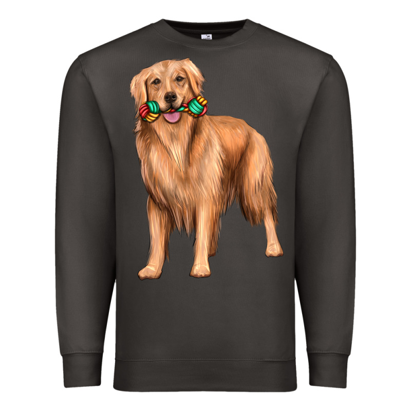 Golden Retriever With Toys Premium Sweatshirt by texasbilliewilder | Teevron