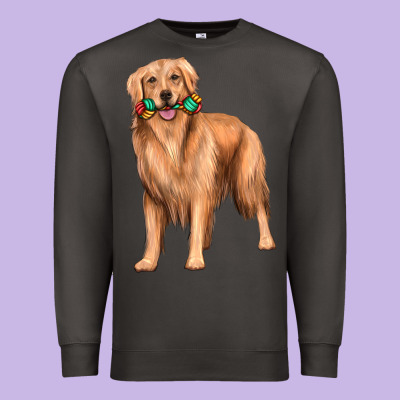Golden Retriever With Toys Premium Sweatshirt Designed By Texasbilliewilder