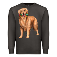 Smoke golden retriever with toys Premium Sweatshirt - texasbilliewilder