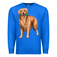True Royal golden retriever with toys Premium Sweatshirt - texasbilliewilder