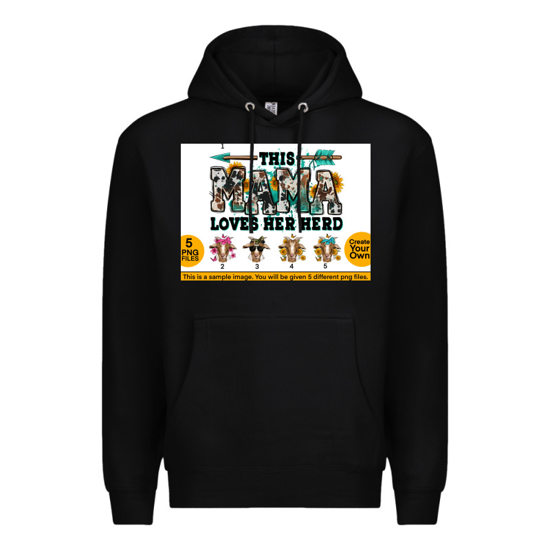 This Mama  Loves Her Herd Goats Premium Hoodie by Jasminsmagicworld | Teevron