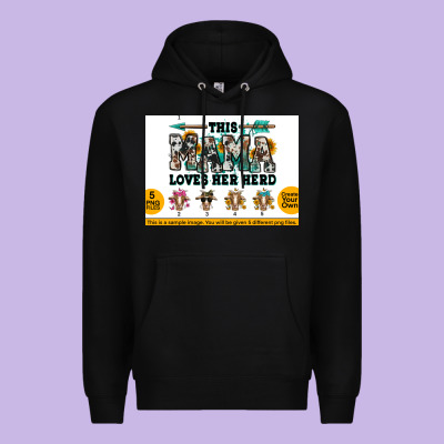This Mama  Loves Her Herd Goats Premium Hoodie Designed By Jasminsmagicworld