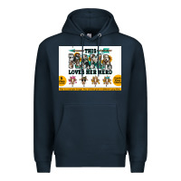 Navy This mama  loves her herd goats Premium Hoodie - Jasminsmagicworld