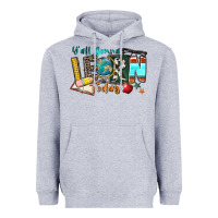 Heather Grey y'all gonna learn today Heavyweight Hoodie - Zillion Design Studio