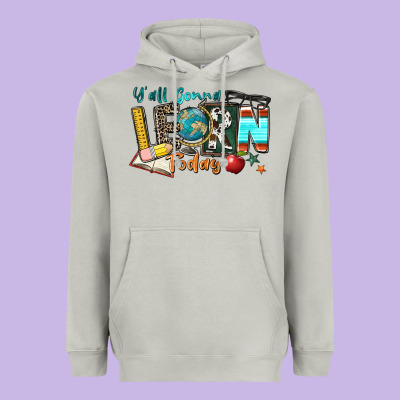 Y'all Gonna Learn Today Heavyweight Hoodie Designed By Zillion Design Studio