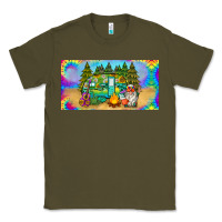 Army Green hippie soul license plate Classic Tee - BarkalooDesign
