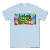 Dusty Blue hippie soul license plate Classic Tee - BarkalooDesign